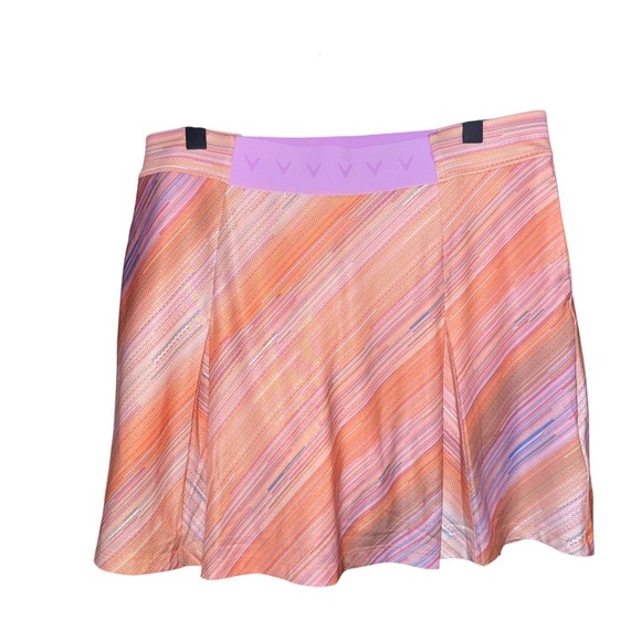 Callaway Pleated Golf Skort Women's Large Opti-Dri Athletic Skirt Papaya - Picture 1 of 6